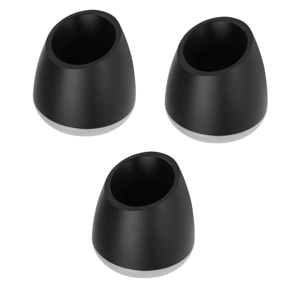 Angoily 3pcs Shaving Stand Aluminium Alloy Holder with Oblique Opening for Organized Grooming Space and Stable Types of