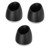 Angoily 3pcs Shaving Stand Aluminium Alloy Holder with Oblique Opening for Organized Grooming Space and Stable Types of view 1