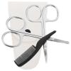 Angoily 8pcs Beard Cutting Scissors Set Mustache Trimming Scissors Small Comb Professional Nose and Ear Trimmer for Men Hair Trimming view 1