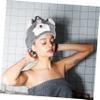 Angoily 2pcs Shower Hair Dry Hat Comfortable Drying Hat Hair Towel Wrap Water Absorbent Hair Dry Towel for Hotel Journey view 4