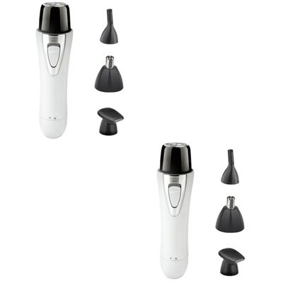 Angoily 2pcs Mens and Womens Nose Trimmer Hair Removal Electric Nose Hair Shaver Compact Safe