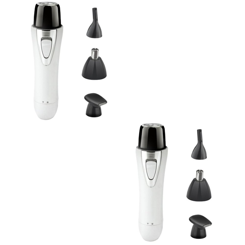 Angoily 2pcs Mens and Womens Nose Trimmer Hair Removal Electric Nose Hair Shaver Compact Safe