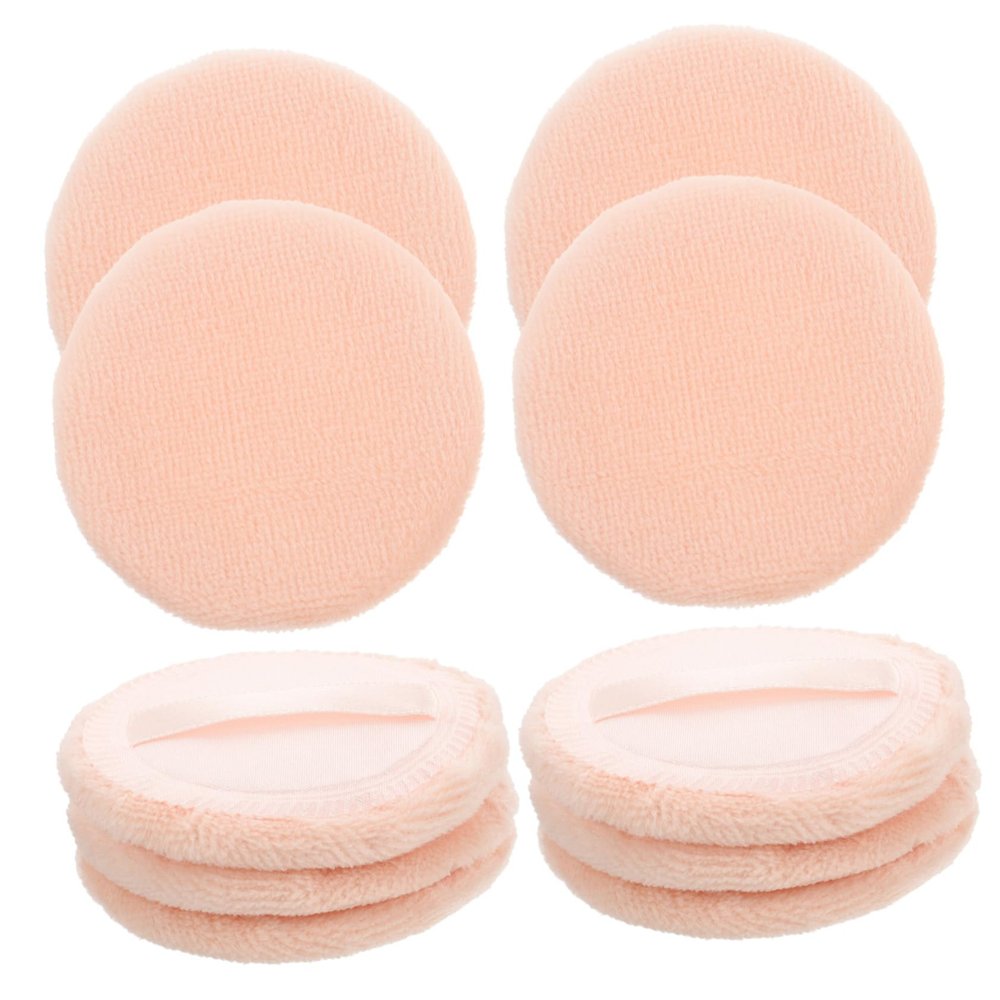 Didiseaon 30pcs Powder Puff Cotton Round Pads Face Makeup Supplies Powder Ribbon