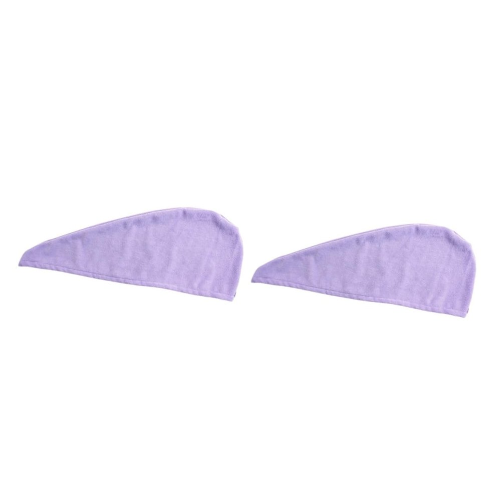 DOITOOL 2pcs Microfiber Hair Drying Towel for Fast Drying Lightweight Hair Wrap Ultra-Absorbent Turban Style for Shower and Daily Use