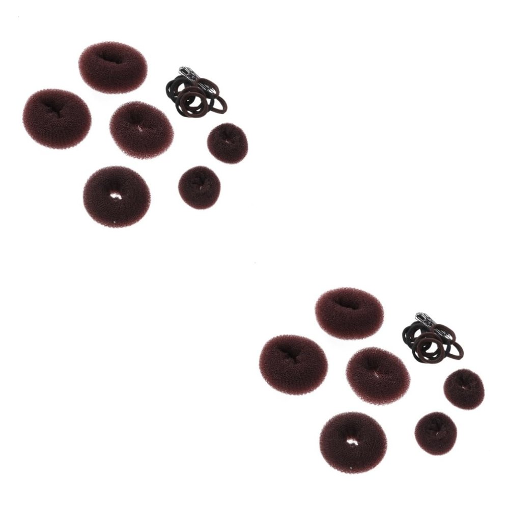DOITOOL 2pcs Hair Donut Bun Maker Styling Tools Hair U-shaped Clips for Neat Ballerina Bun for Dance and Everyday Use