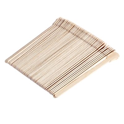 Didiseaon 200pcs Wooden Wax Spatulas for Hair Removal Disposable Wax Applicators Odorless Waxing Sticks for Salon and Home Use Rounded Ends for Easy Application