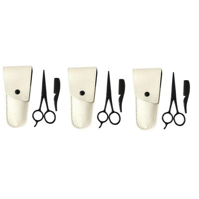 Beavorty 9pcs Men Precision Beard Scissors Mustache Trimming Kit Stainless Steel Scissors for Beard Grooming for Professionals Amateurs