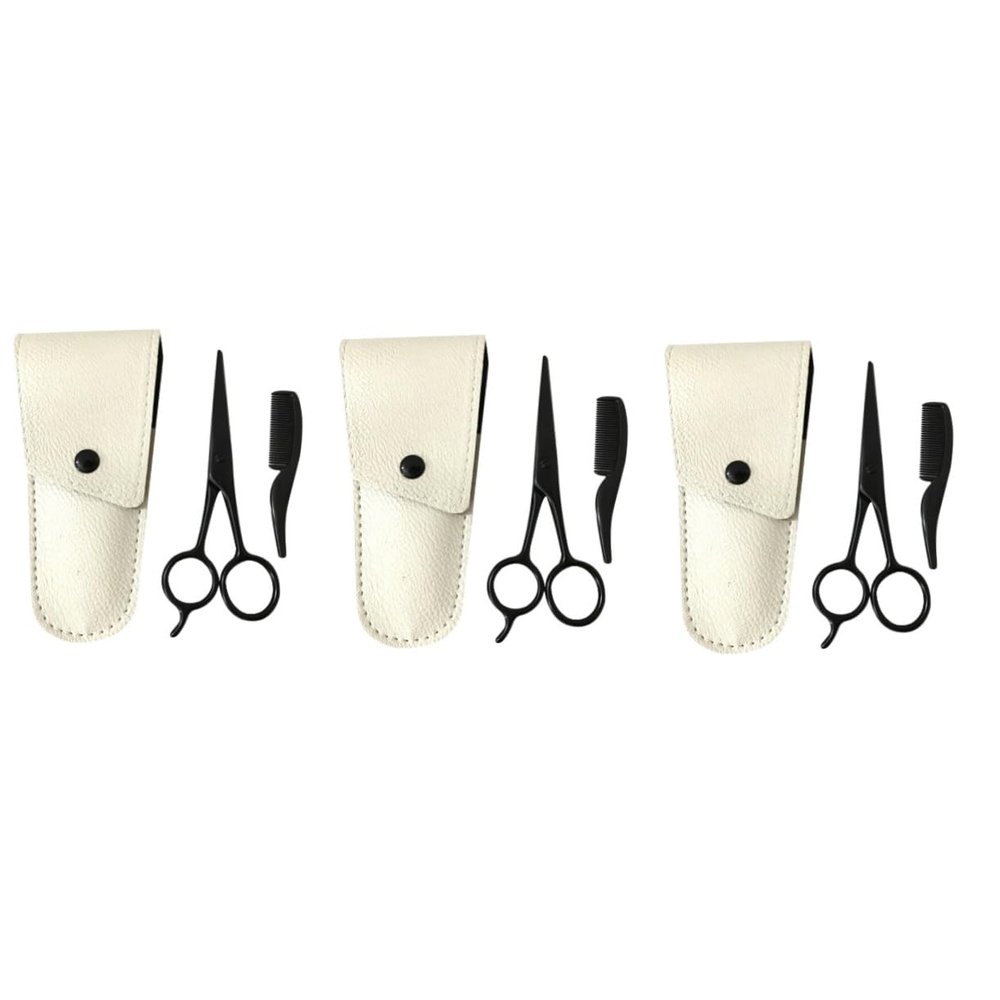Beavorty 9pcs Men Precision Beard Scissors Mustache Trimming Kit Stainless Steel Scissors for Beard Grooming for Professionals Amateurs