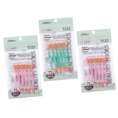 Didiseaon 2sets Double-ended Eyeshadow Brush Random for Makeup Flexible Sponge Tips Easy to Use Secure Handle for Precision Eye Makeup