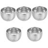 Angoily 5pcs Shaving Bowl for Men Professional Double Shave Cup Foaming Soap Bowl for Barber Shops and Home Use Convenient and Portable Design view 1