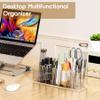 Acina 2PCS Clear Makeup Brush Holder Organizer, Acrylic Cosmetic Brushes Storage with 4 Slots, Eyeliners Display Case for Vanity Countertop view 4