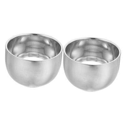 Angoily 2pcs Shaving Bowl Double Design for Men for Shaving Soap and Compact Portable Shave Cup for Home Travel Use Comfortable Grip