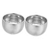 Angoily 2pcs Shaving Bowl Double Design for Men for Shaving Soap and Compact Portable Shave Cup for Home Travel Use Comfortable Grip view 1