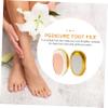 NOLITOY 2pcs Nano Glass Foot Exfoliating Scrub Tool for Dead Skin Removal Gold Pumice Stone Pedicure Device for Home Use for Calluses and Corns view 3