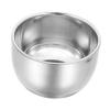 Angoily 4pcs Stainless Steel Shaving Bowl Double Men's Grooming Beard Bowl Professional Shaving Mug Heat Preservation Shave Mug view 1