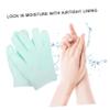 NOLITOY 4pcs Moisturizing Gel Gloves and Socks Dry Cracked Hands and Feet Treatment Spa Accessories Comfortable Overnight Use Suitable for Women view 3