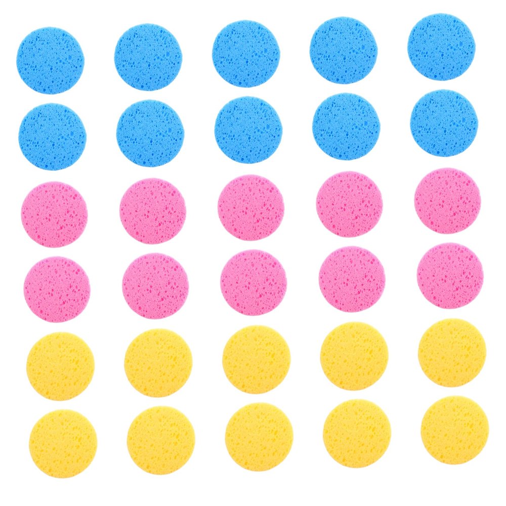Didiseaon 60pcs Reusable Makeup Removal for Face Cleansing Exfoliating Sponges Gentle Exfoliation