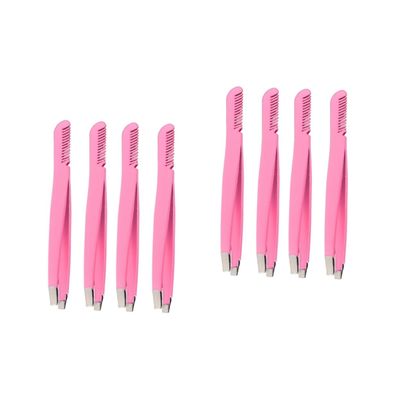 Didiseaon 8pcs Eyebrow Plucker Kit Tweezer Comb Eyebrow Clips Easy to Use for Benefit Brow Portable for Personal Professional Use