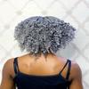 Braided wig, twist wig, lace front. Box braids wig for black women.gray wig. view 3
