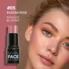 3 Pcs Face Contour Sticks Set, Shades with Highlighter & Blush Sculpted Complexion Wand Contour Long Lasting Natural Buildable Highlighters (01, 05, 06) view 4