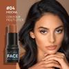 3 Pcs Face Contour Sticks Set - Shades with Highlighter & Blush Sculpted Complexion Wand - Long Lasting Natural Buildable Highlighters & Contouring Bronzer (02, 03, 04) view 4