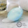 ALOEU Exfoliating and Massaging Cradle Cap Soft Baby Brush Bath Brushes for Baby,Blue and White 2 Pack view 4