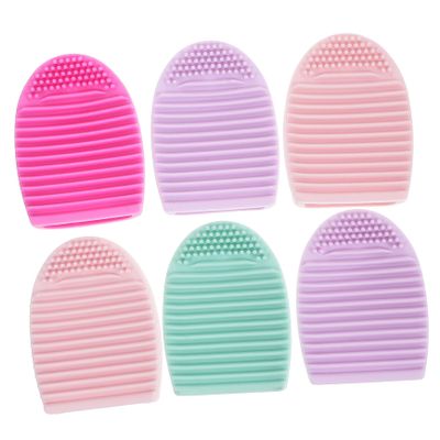 Beatifufu Makeup Brush Cleaning Mat Beauty Brush Cleaner Brush Egg Shape for Efficient Cleaning