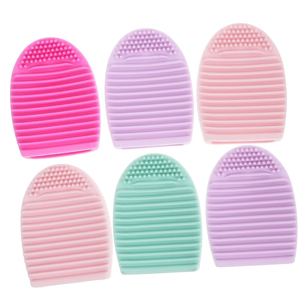 Beatifufu Makeup Brush Cleaning Mat Beauty Brush Cleaner Brush Egg Shape for Efficient Cleaning