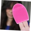 Beatifufu Makeup Brush Cleaning Mat Beauty Brush Cleaner Brush Egg Shape for Efficient Cleaning view 3