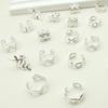 100 pcs Silver Cuff Beads for Hair Loc Hair Jewelry for Braids Accessories for Women Silver Clips for Braids Hair Dreadlocks view 1