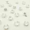 100 pcs Silver Cuff Beads for Hair Loc Hair Jewelry for Braids Accessories for Women Silver Clips for Braids Hair Dreadlocks view 2