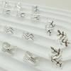 100 pcs Silver Cuff Beads for Hair Loc Hair Jewelry for Braids Accessories for Women Silver Clips for Braids Hair Dreadlocks view 4