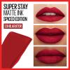 MAYBELLINE Super Stay Matte Ink Liquid Lipstick Makeup, Long Lasting High Impact Color & Color Sensational Shaping Lip Liner with Self-Sharpening Tip, Brick Red, Red, 1 Count view 4