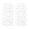 Luxshiny 2pcs Acrylic Lipstick Organizer Clear Makeup Storage Display Case for Lip Gloss and Lipstick Compact and Stylish Holder for Vanity and Desktop view 1