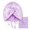 OLESILK Silk Bonnet for Sleeping Women: 100% Mulberry 22 Momme Silk, Adjustable Fit for Night Hair Care, No Frizz for Curls, Lavender view 1