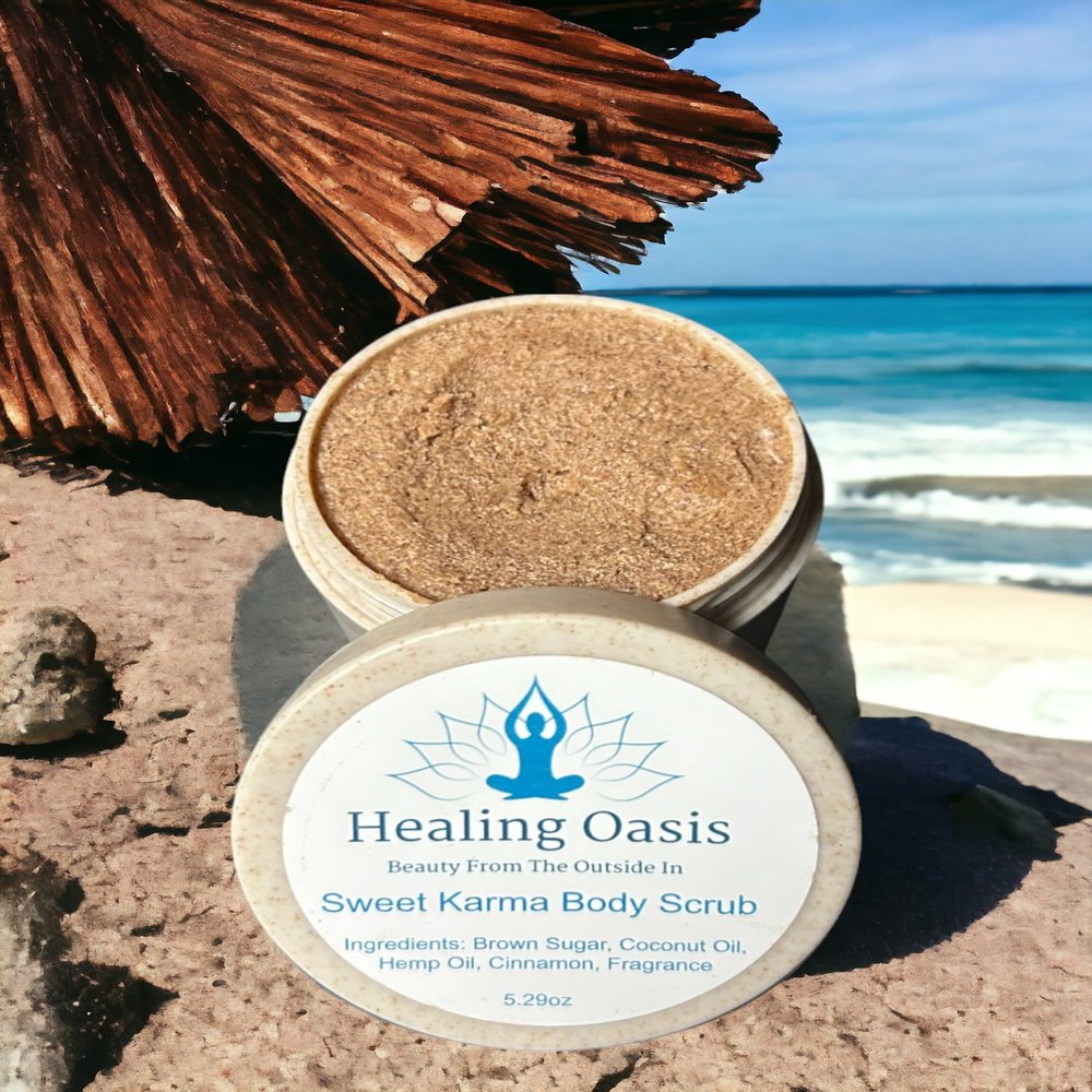 Healing Oasis Sweet Karma Body Scrub (Tahitian Vanilla, 8.81 oz)