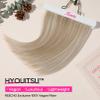 REECHO Invisible Wire Hair Extensions with Thinner Softer Lace Weft 12" Short Straight Clips in Secret Hairpiece for Women 12 Inch (Pack of 1) - Honey Blonde with Highlights view 3