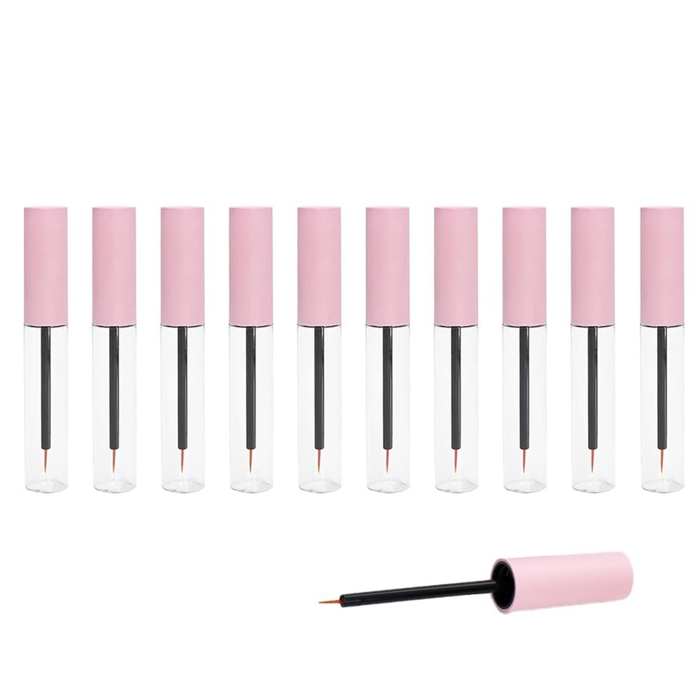 10 PCS Eyeliner Vials Bottle Empty Eyeliner Containers Eyeliner Brush Tube Liquid Eyeliner Bottle Plastic Eyeliner Tube Mascara Bottles