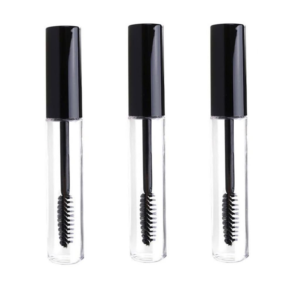3PCS 10ml Empty Mascara Tube Mascara Bottle Mascara Vial Eyelash Cream Container Bottle Refill Mascara Tube Glass Eyelash Wand and Tube DIY Mascara Tube