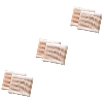 FRCOLOR 3sets Double-tipped Cotton Swabs Gentle for Sensitive for Makeup Removal and Ear Cleaning 5pack*3