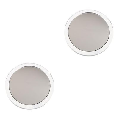 FRCOLOR 2pcs Suction Cup Vanity Mirror Magnification Makeup Cosmetic Mirror Bathroom Wall