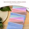 10Pcs Makeup Remover Washcloths Reusable Face Towels for Women Fleece Facial Cleansing Cloths Random Colors view 3