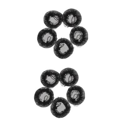 Beavorty 10pcs Elastic Hair Snood Women Hair Bun Holders Mesh Design Medium Comfortable Dancers Nurses and Professional Use