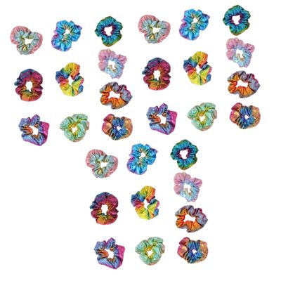 Beavorty 30pcs Hair Scrunchies for Girls Gradation Headdress Hair Ties Fashionable Women