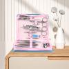 29PCS Manicure Set Pedicure Nail Clippers Kit Stainless Steel Professional Nail Care Tools with Storage Bag for Home Travel, for Men and Women view 2
