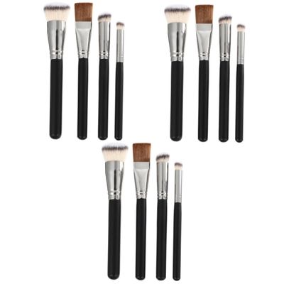 FRCOLOR 12pcs Foundation Concealer Makeup Brushes for Liquid Powder for Beginners Professionals