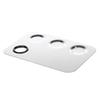 Angoily Stainless Steel Makeup Mixing Palette Reusable Cosmetic Spatula for Foundation Lipstick Pigment Palm-sized Design for Easy Travel Cleaning view 3