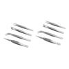 Angoily 8 Pcs Manicure Tweezers Set Steel Tweezers Kit for Jewelry Making Repair and Craft Work view 1