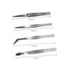 Angoily 8 Pcs Manicure Tweezers Set Steel Tweezers Kit for Jewelry Making Repair and Craft Work view 4