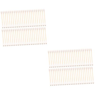 FRCOLOR 600pcs Cotton Swabs for Makeup Removal Double-ended Cotton Buds for Skin Care and Household Use for Cleaning and Care